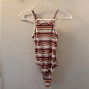 Urban Outfitters Multicolor Striped Bodysuit